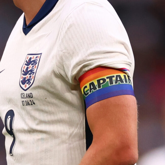 We salute  (and thank) HARRY KANE, Capt of England FootBall Team  for being one of the sports few queer allies.