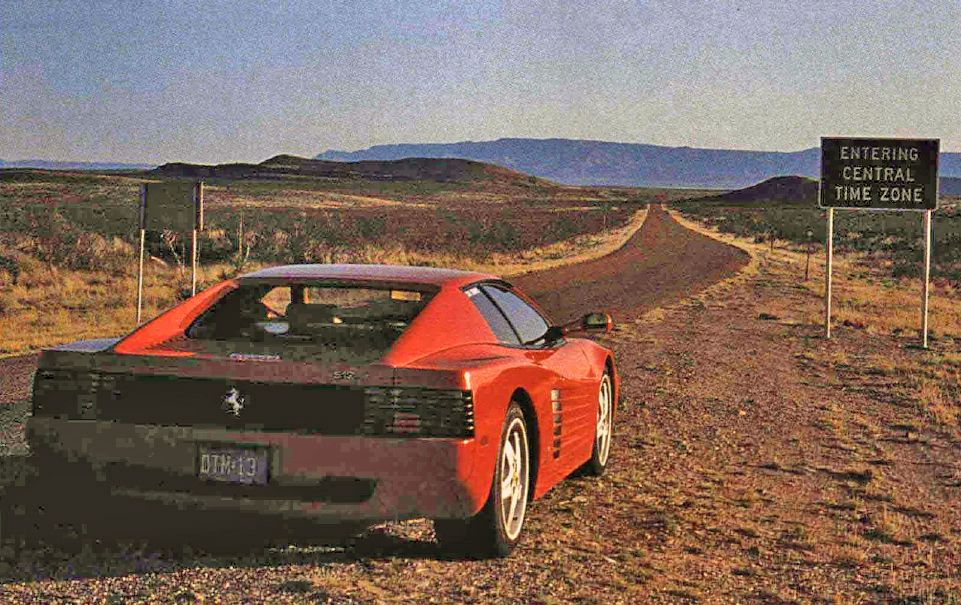 From the Archive: 1992 Ferrari 512TR Epic Cross-Country Road Trip