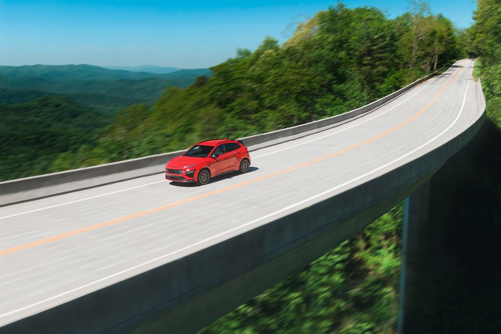 Tested: 2022 Hyundai Kona N vs. Cherohala Skyway