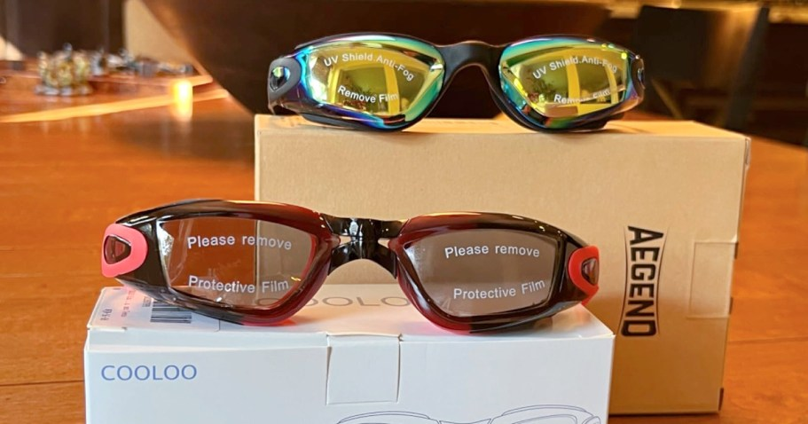 Swim Goggles 2-Packs from $6.99 on Amazon