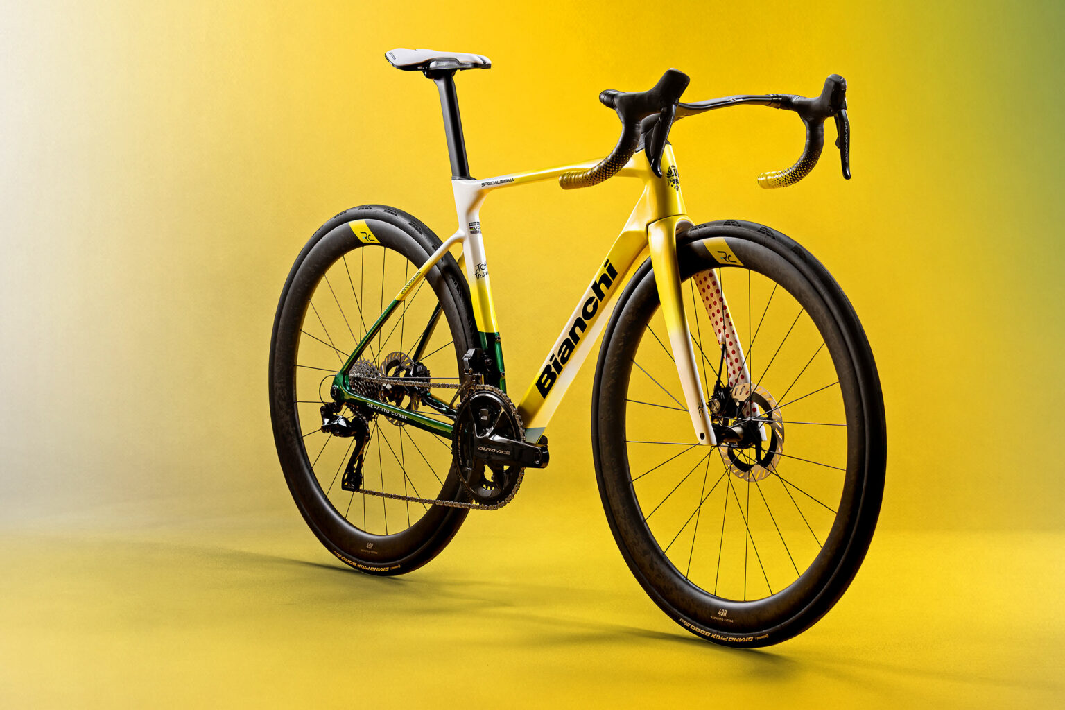 All-new Bianchi Specialissima RC is the Official Bike of the Tour de France, in LTD Livery