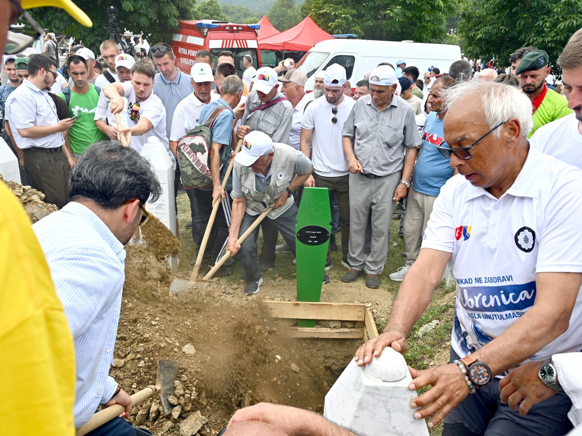 Thousands gather in Srebrenica to mark 31 years since genocide