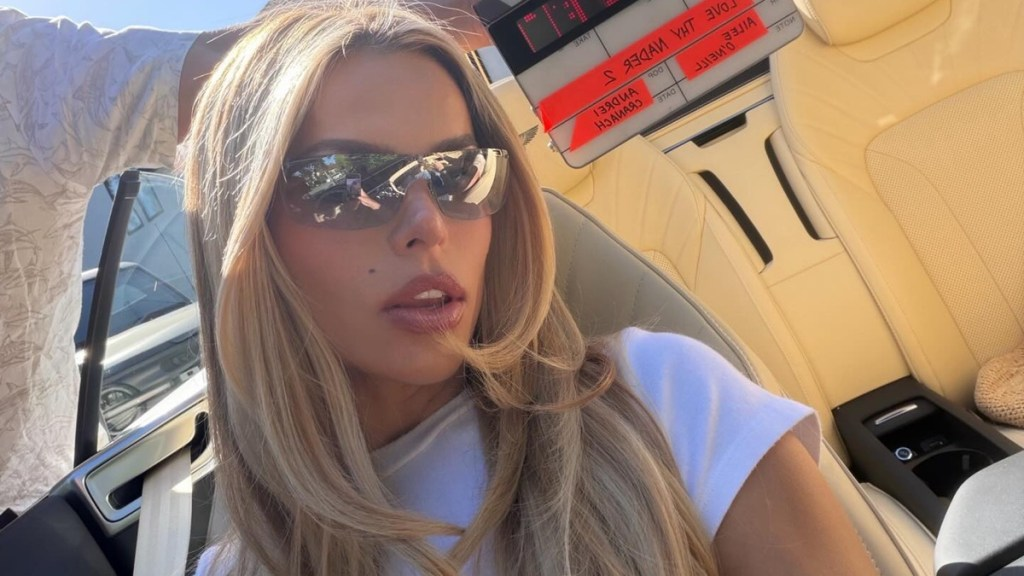 Brooks Nader’s Miniskirt Rides High Enough To Graze Her Curves