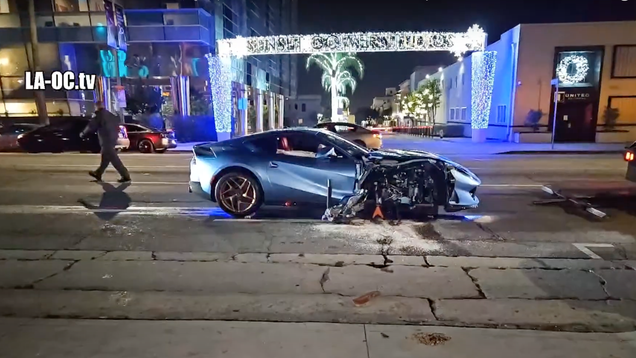 Michael B. Jordan Tears Apart His Ferrari In Crash With Parked Kia