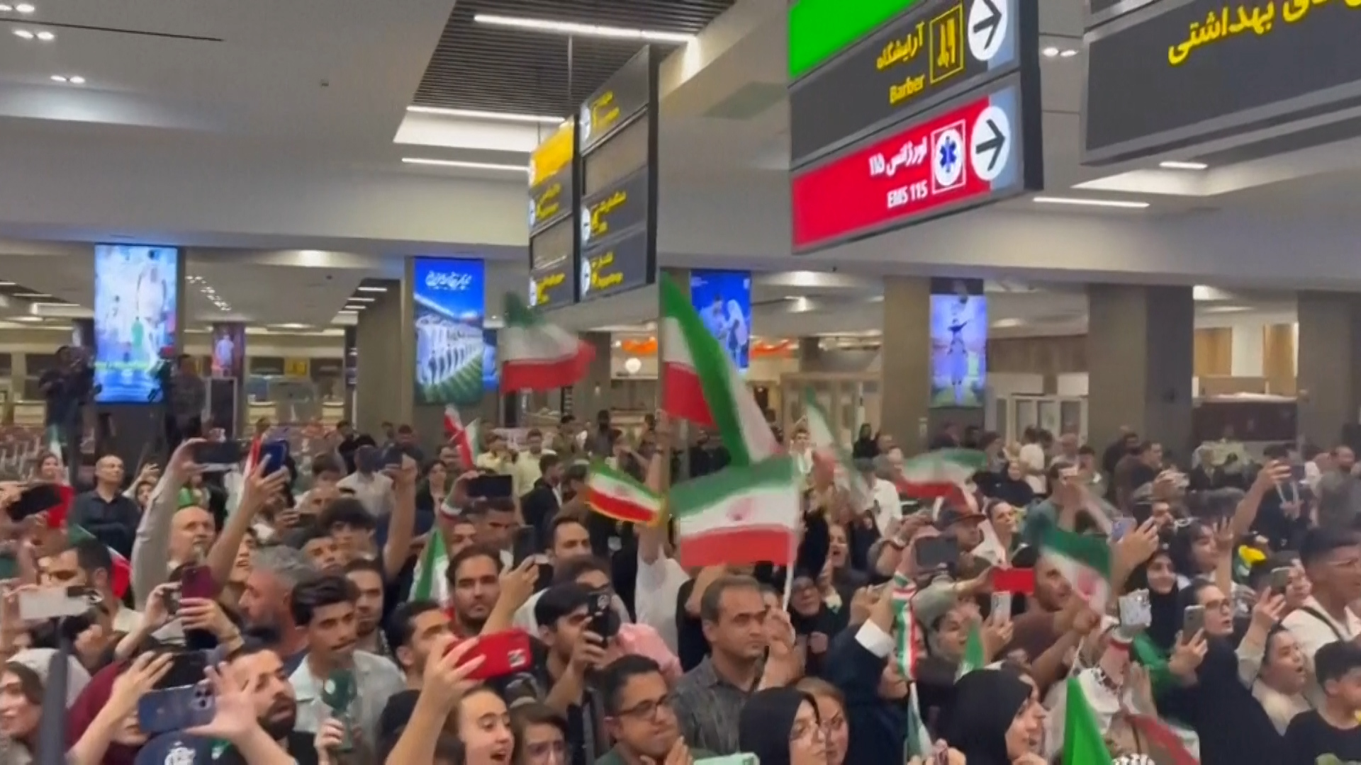 Iran football team welcomed home after World Cup exit