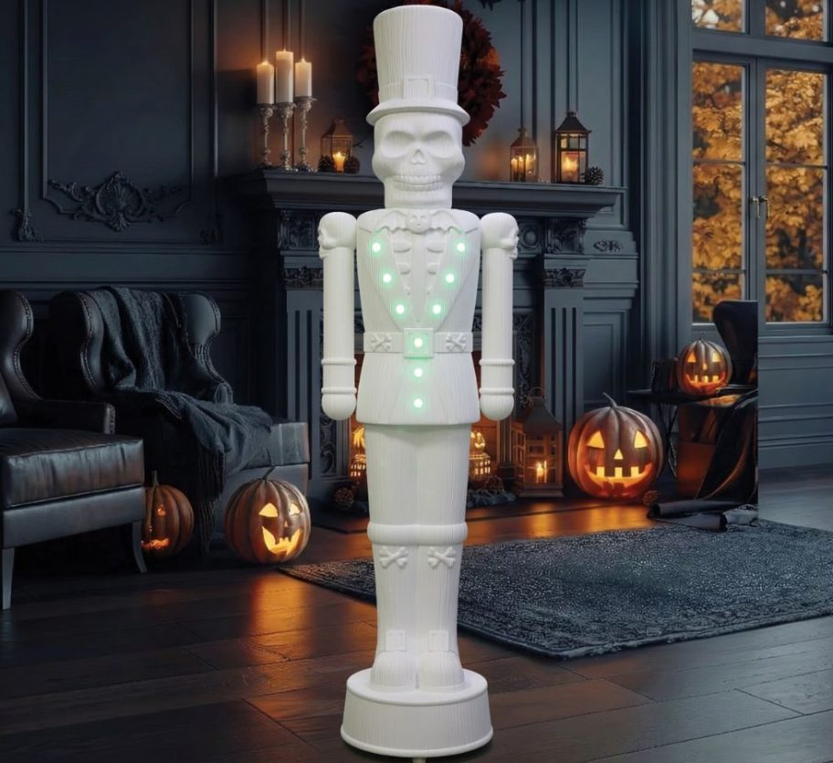 Walmart’s Viral Giant Halloween Nutcracker is Back (He Lights Up & Plays Music, Too!)
