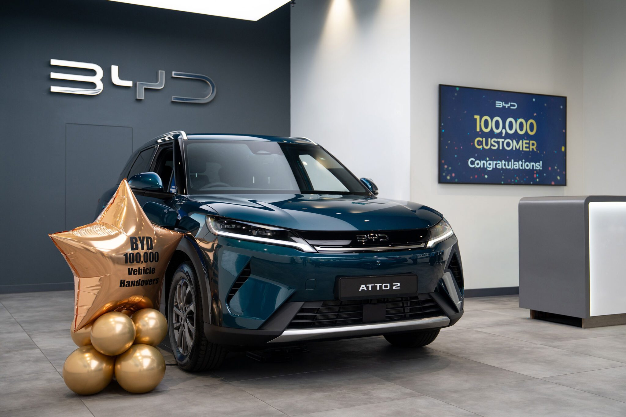 BYD passes its 100,000 UK sales milestone in three years