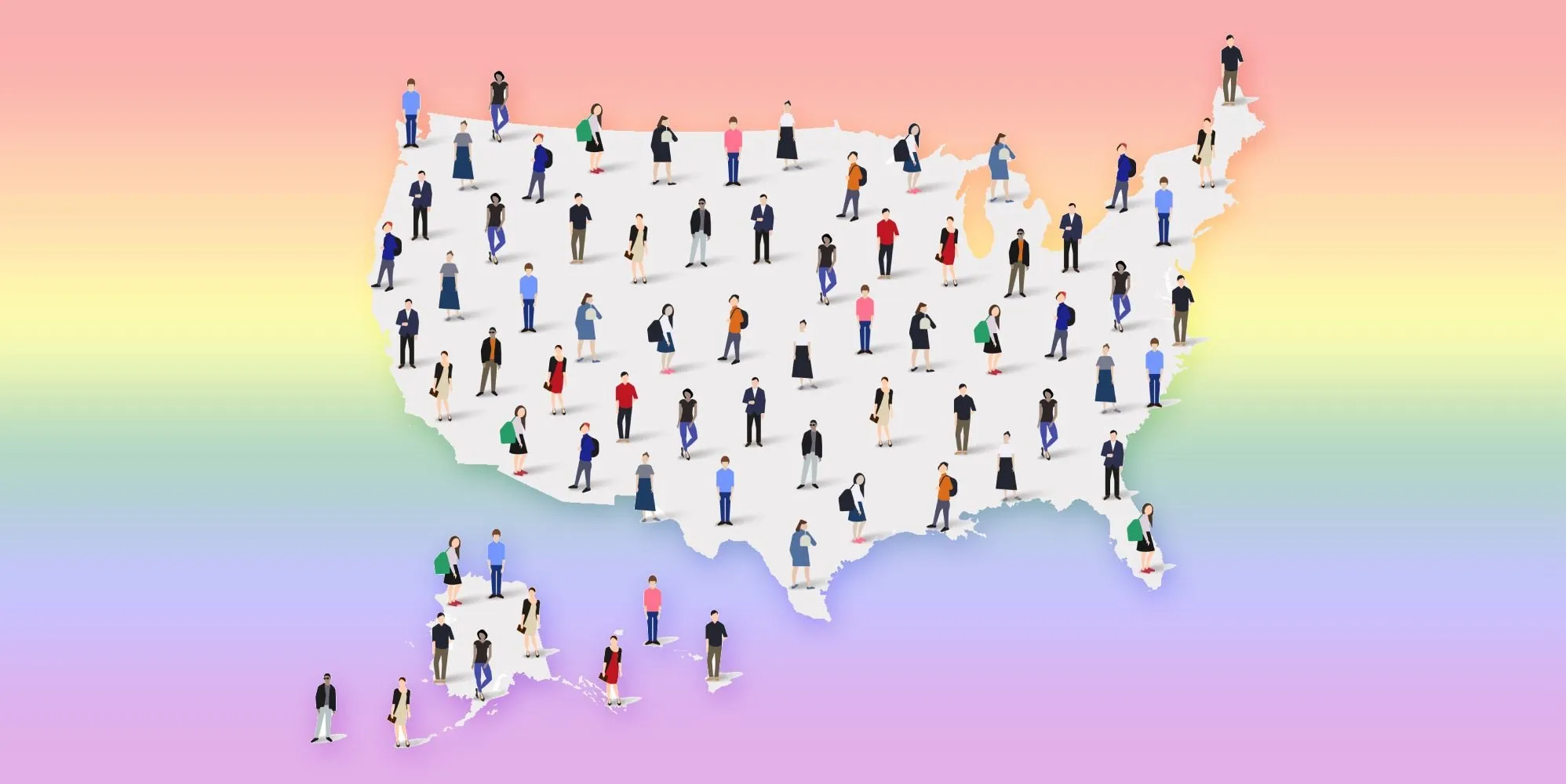 Record number of US adult population are LGBTQ+, census data suggests