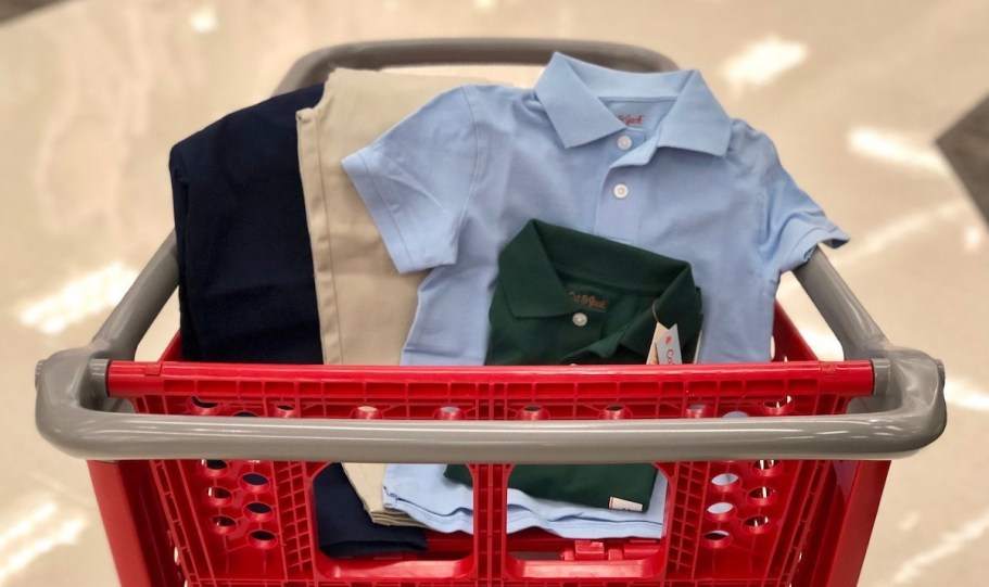 Target Cat & Jack Uniform Shirts, Pants, & More from $3