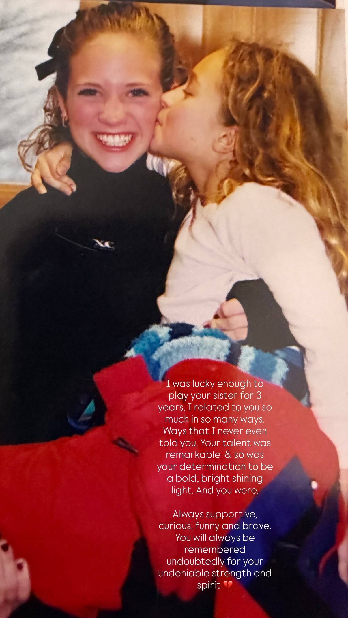 Brittany Snow pays tribute to on-screen sister Hayden Panettiere after tragic death