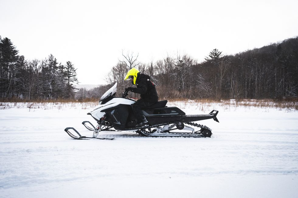 2022 Taiga Nomad Electric Snowmobile Is Quiet, Quick, and Fun but Won't Take You Very Far
