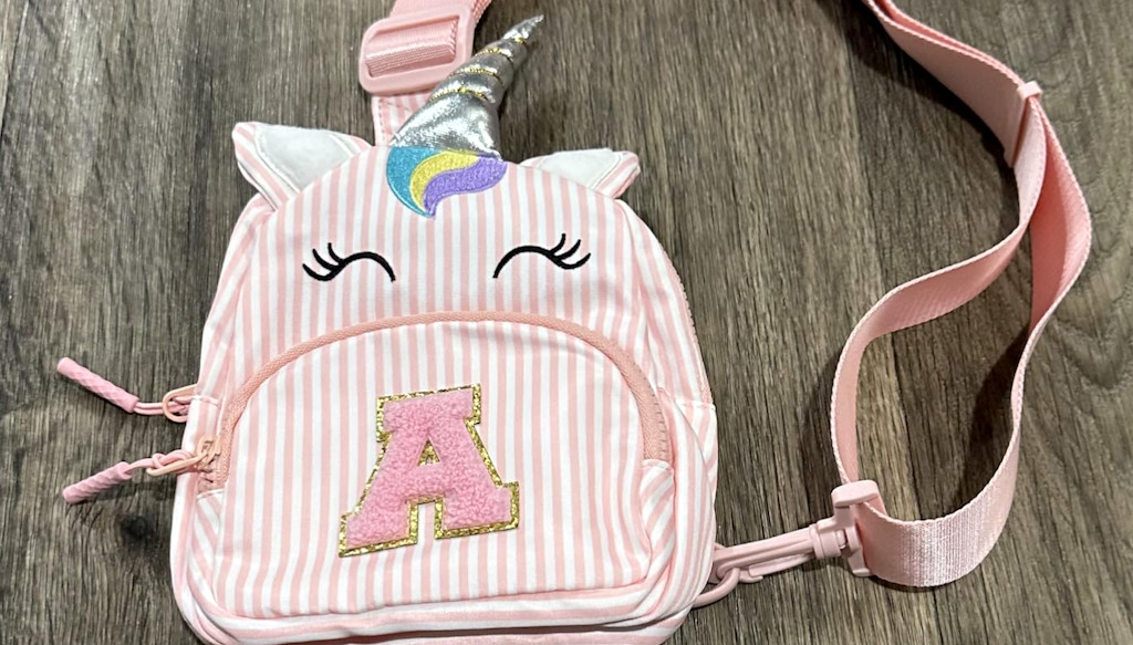 Girls Unicorn Initial Sling Bag Only $7.97 on Amazon (Reg. $15)