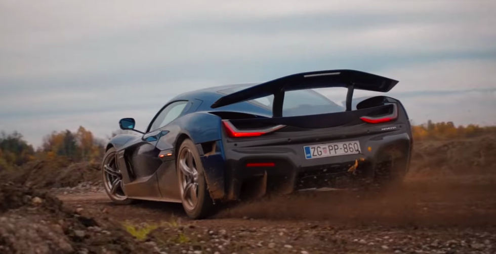 Watch the $2 Million Rimac Nevera Slide Around in the Mud