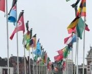 At World Pride Amsterdam, the ZERO FLAGS PROJECT represent the 63 Countries where HOMOSEXUALITY IS STILL ILLEGAL