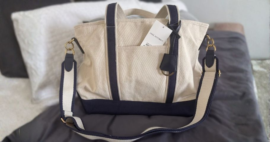 This $30 Free Assembly Tote from Walmart Is Perfect for Travel (Includes A Luggage Tag!)