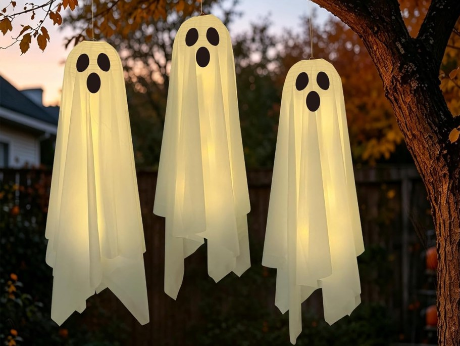 Hanging Light-Up Ghosts 3-Pack Only $13.59 on Amazon