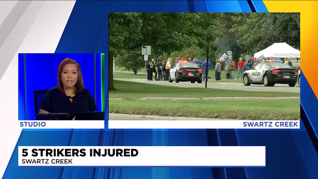 HHR Driver Strikes Five Workers On United Auto Worker Picket Line Near Flint