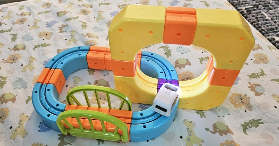 Electric Train Track 91-Piece Set Just $11.99 on Amazon (Climbs Hills & 360° Loops!)