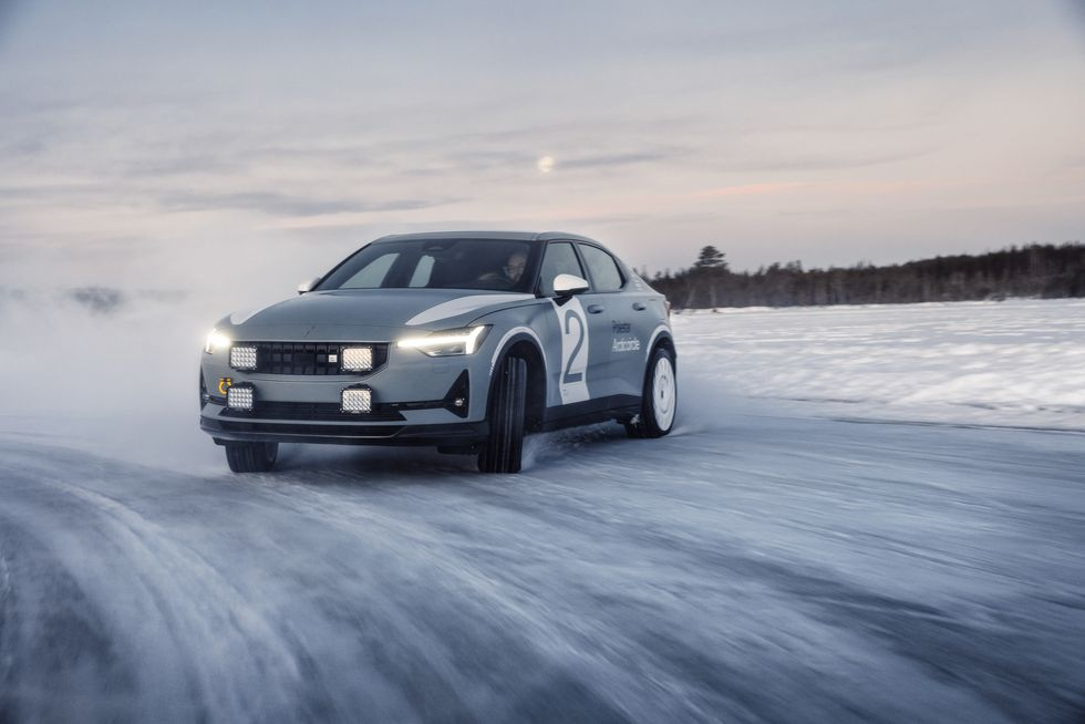 Polestar 2 Arctic Circle EV Is Outfitted for Snow Driving