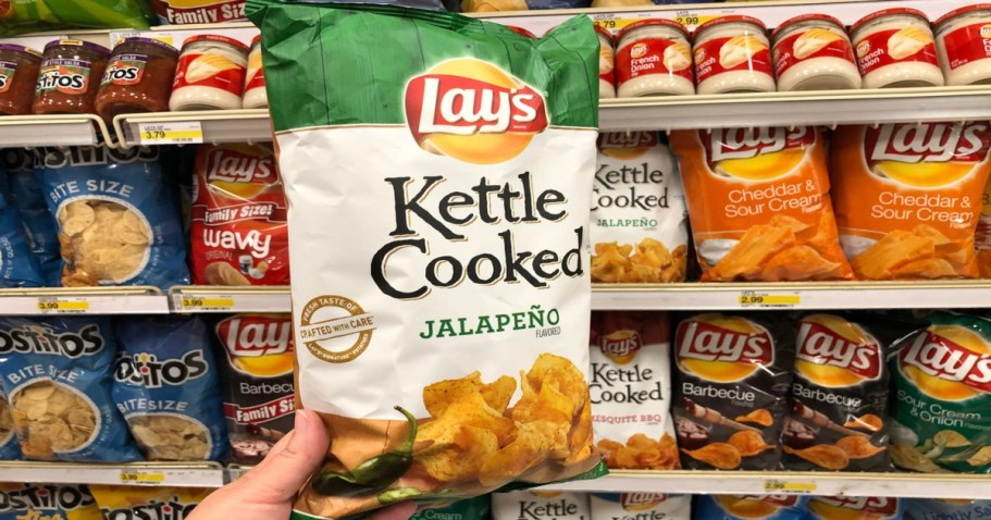 Lay’s Kettle Cooked & Tostitos Chips Just 33¢ EACH After Cash Back at Target