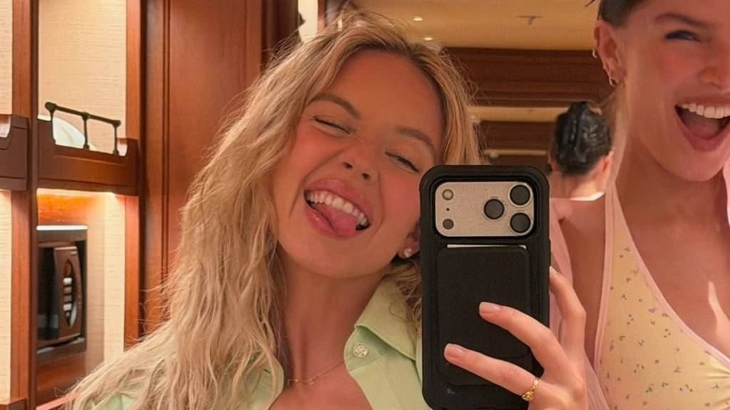 Sydney Sweeney Nearly Pops Out of Plunging Syrn Bralette While Dancing