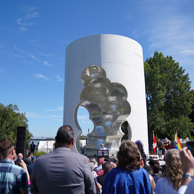 THUNDERHEAD is a monument that pays tribute to LGBTQ Canadians who suffered government-sanctioned persecution