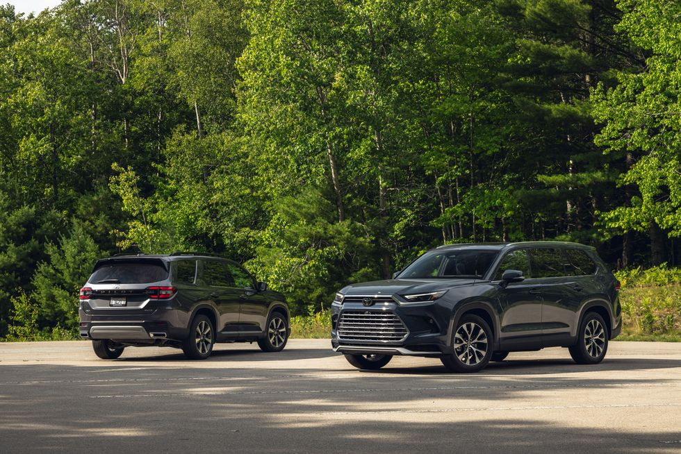 Comparison Test: 2023 Honda Pilot vs. 2024 Toyota Grand Highlander