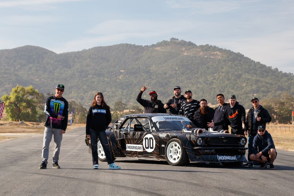 Ken Block's Daughter, 14, Drag-Races His 1400-HP Hoonicorn on YouTube
