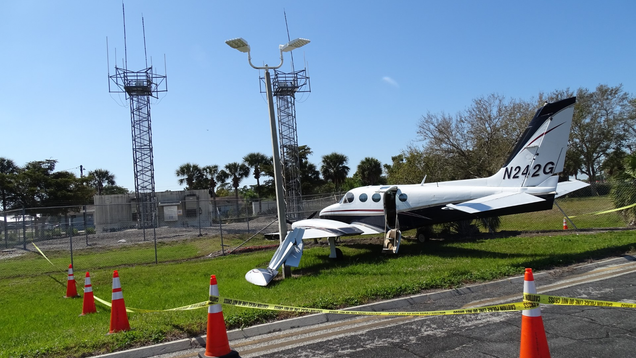 Florida Man Leaves Tactical Vest And Loaded Rifle Behind After Crashing Stolen Plane Into Lamp Post