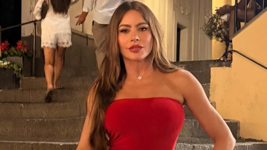Sofia Vergara Celebrates Birthday in Red-Hot Figure-Hugging Dress