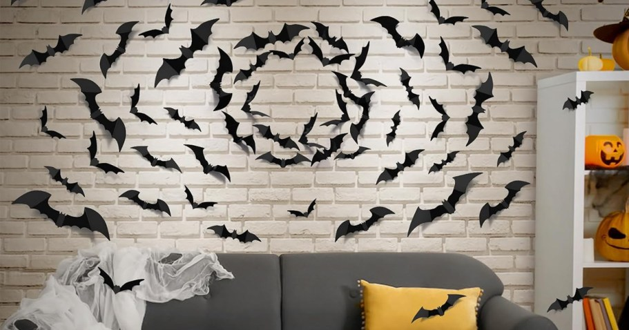 100-Piece Halloween Bat Wall Decor Only $3.99 on Amazon (Reg. $9)