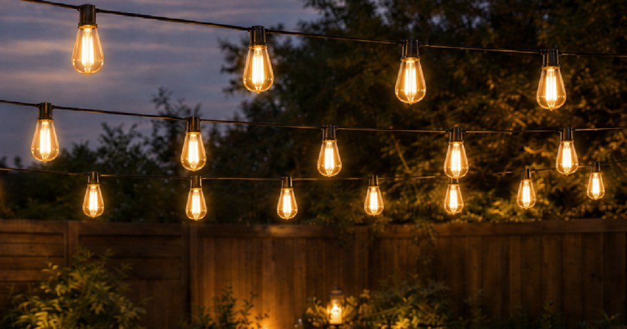 100-Foot Outdoor String Lights Just $18.99 Shipped on Amazon (Reg. $48)
