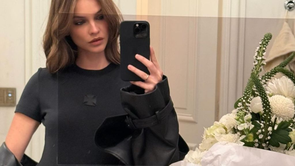 Barbara Palvin Goes Pantless in Nothing but Tiny See-Through VS Top 