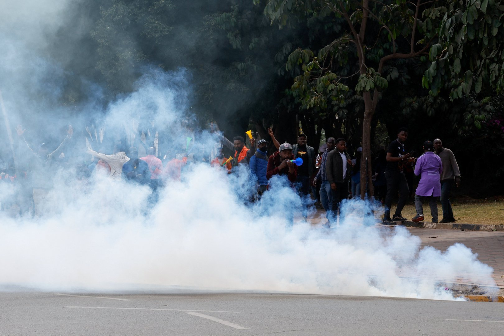 Police fire teargas at Kenyan traders protesting higher taxes on imports