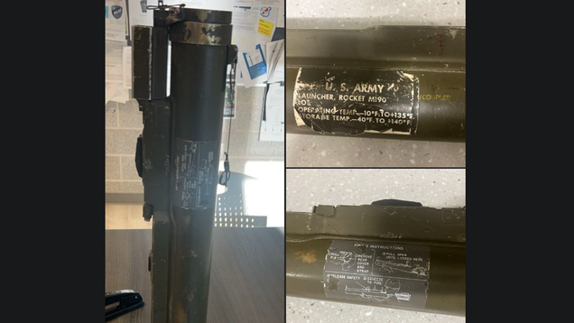No-Fun Police Allegedly Seize Crack And Rocket Launcher From Man's Car