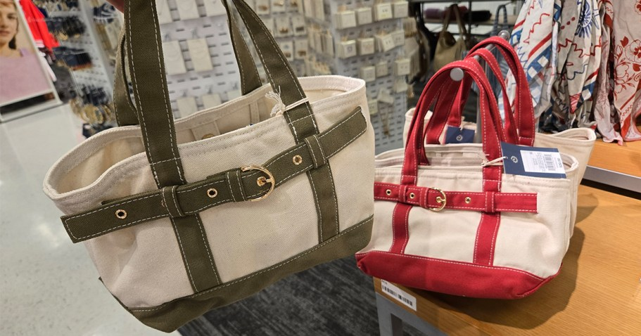 NEW Belted Canvas Tote Bag JUST $12 Shipped for Target Circle 360 Members (Reg. $20)
