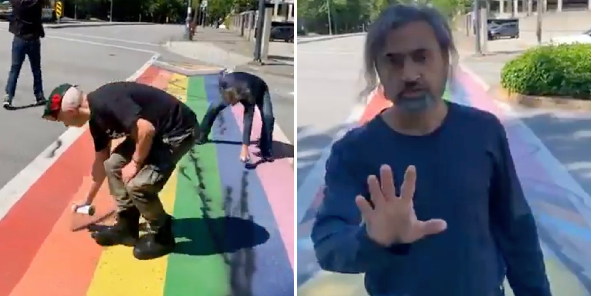 Far-right party leader faces criminal charges for defacing LGBTQ+ rainbow crossing