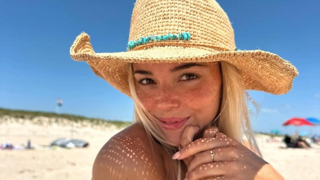 Livvy Dunne’s Kulani Kinis Bikini Top Is Held up by a Single String