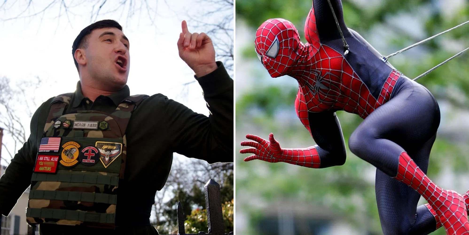 ‘Spider-Man’ punches MAGA-aligned protestor at Minneapolis rally
