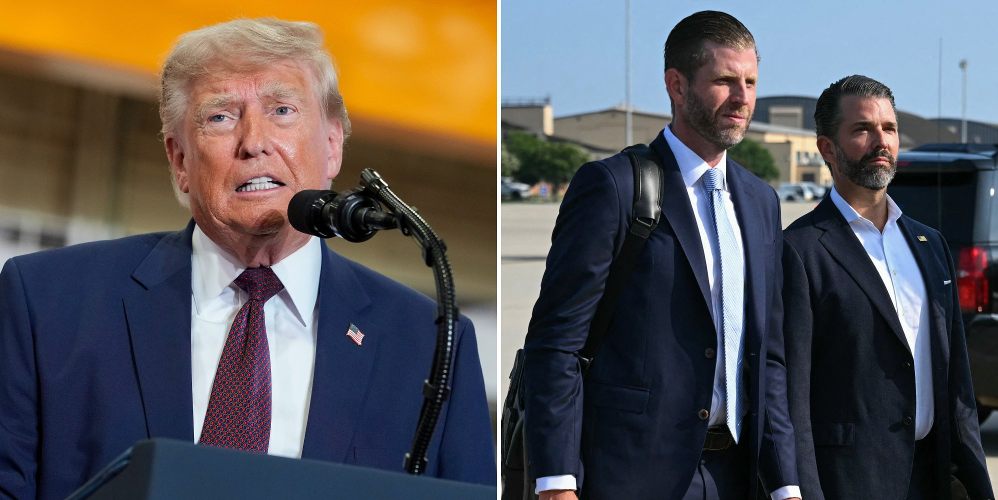 Donald Trump jokes about having ‘threesome’ with his sons