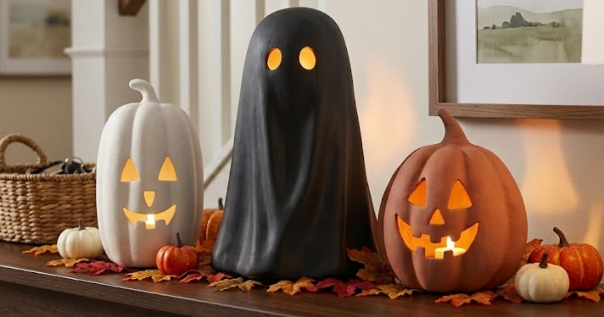 Paper-Mache Ghosts & Jack-o-Lanterns are Back at Walmart & Under $10