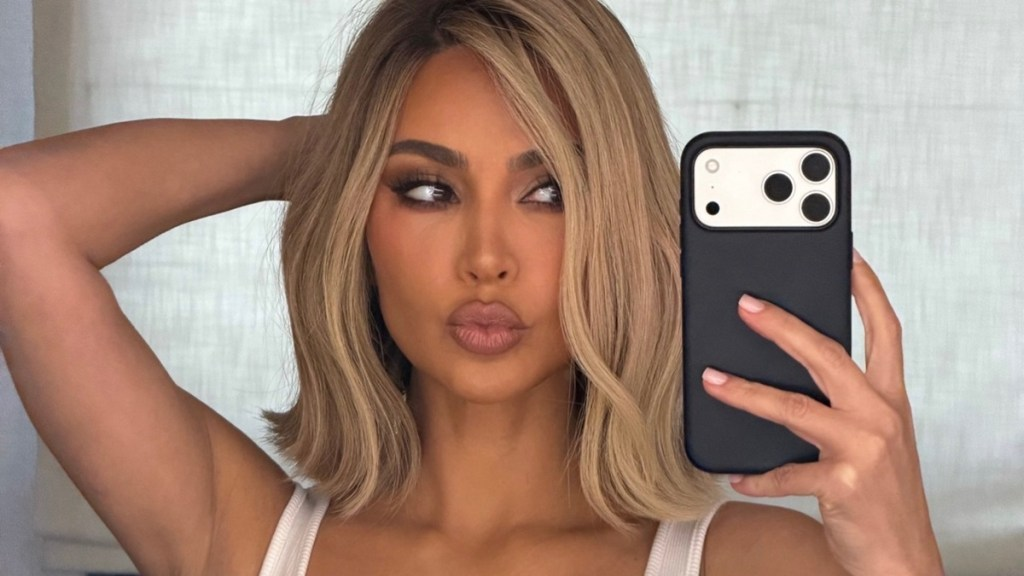 Kim Kardashian Flaunts Her Famous Curves in Racy Bra & Thong
