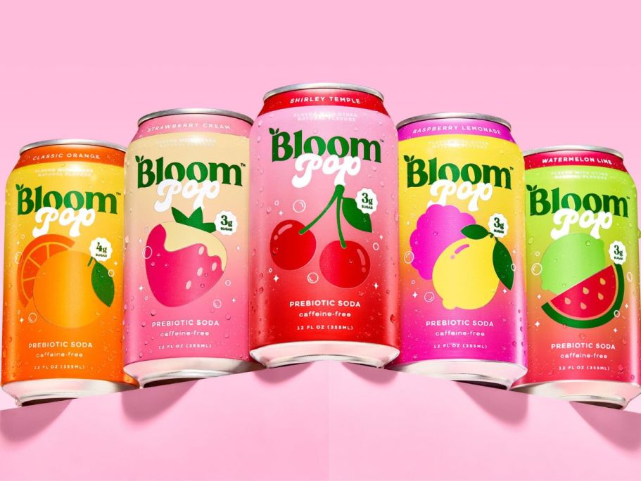 Bloom Pop Prebiotic Soda 12-Pack Only $18 Shipped on Amazon