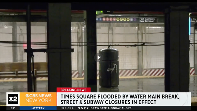 127-Year-Old Pipe Bursts Under Times Square, Ruins NYC Morning Commute