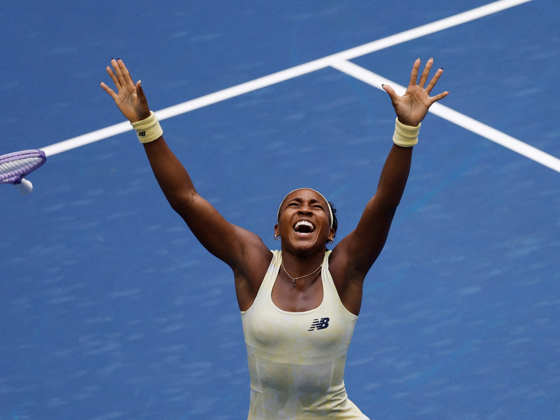Gauff beats Andreeva to reach US Open semifinals in comeback win
