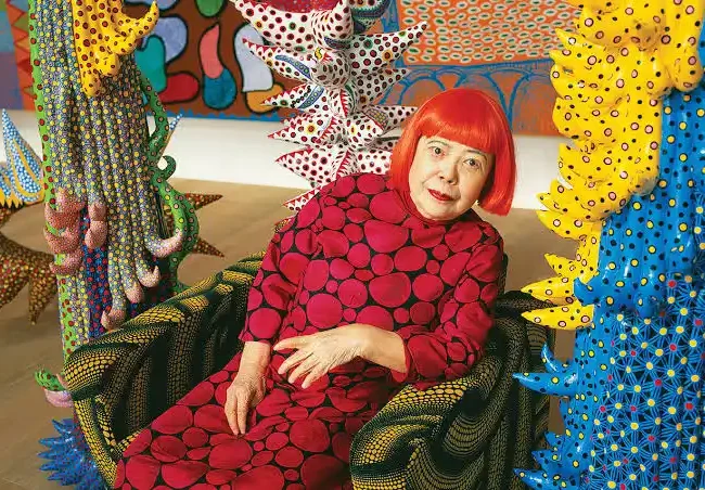 First Dolly, then Tim Curry now Japanese avant-garde artist Yayoi Kusama is going to fill heaven with stars and big spots