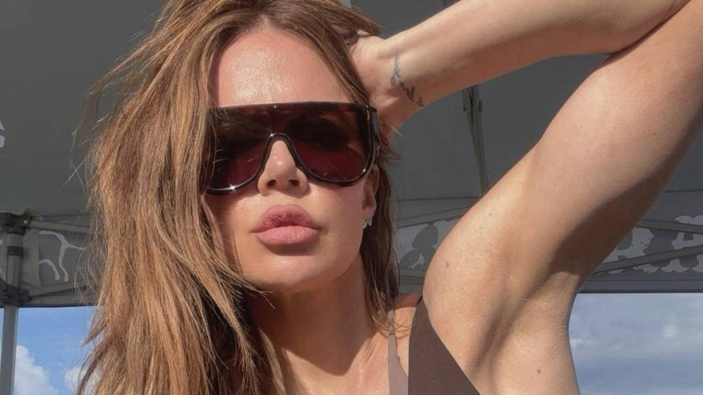 Khloe Kardashian Nearly Pops Out of Dangerously Plunging Corset Top