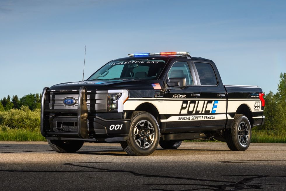 Ford Reveals F-150 Lightning Pro SSV, the EV Truck's Police Model