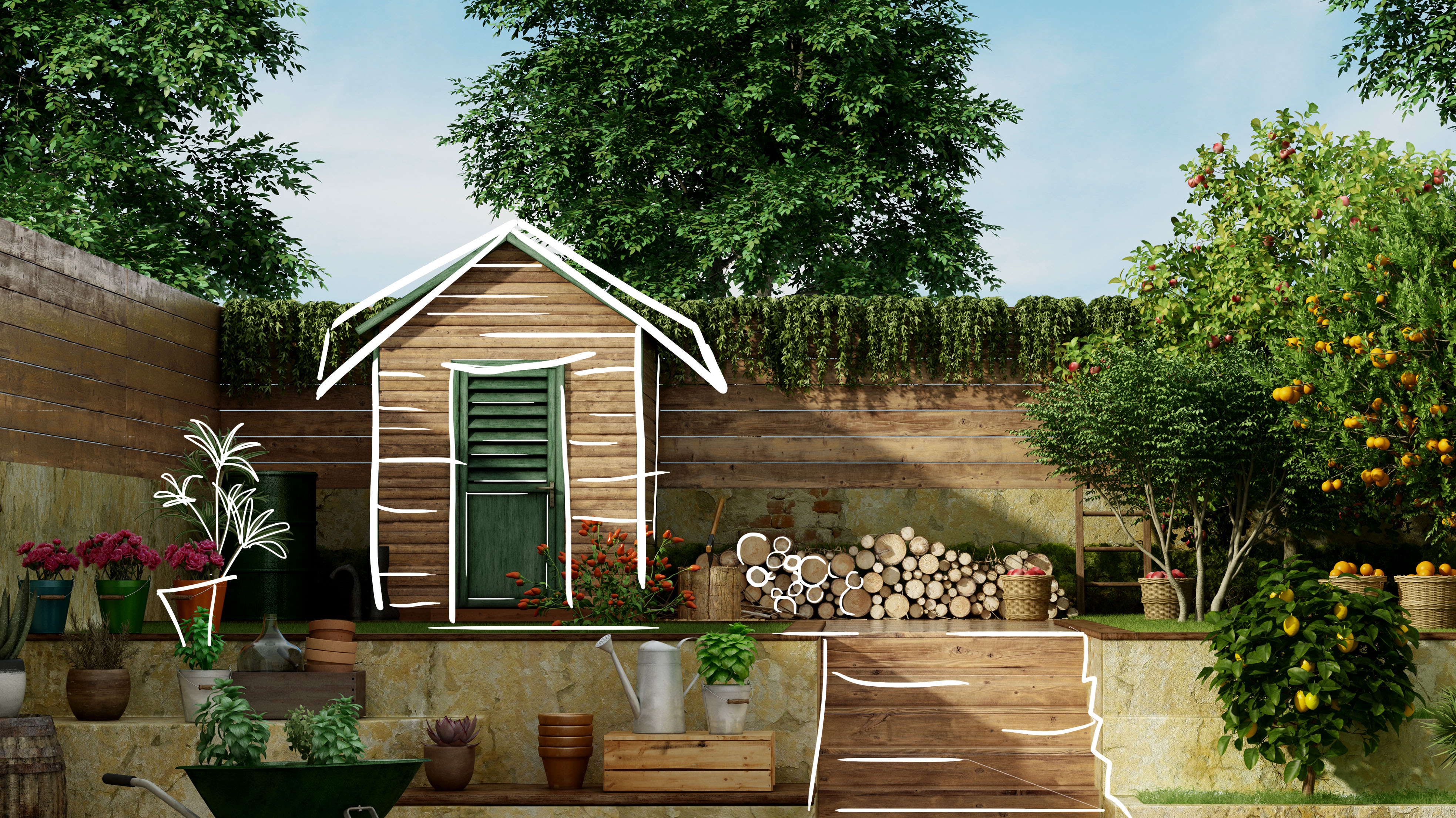 8 Ways to Transform Your Decrepit Backyard Shed