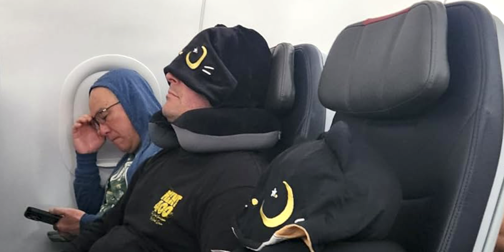 These Adorable Travel Pillows Double as Cozy Costume Hoods